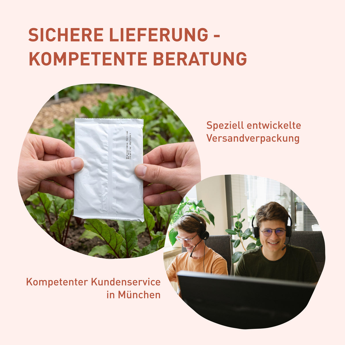 Kundenservice und Verpackung des Nematoden-Mix fürs Gemüsebeet