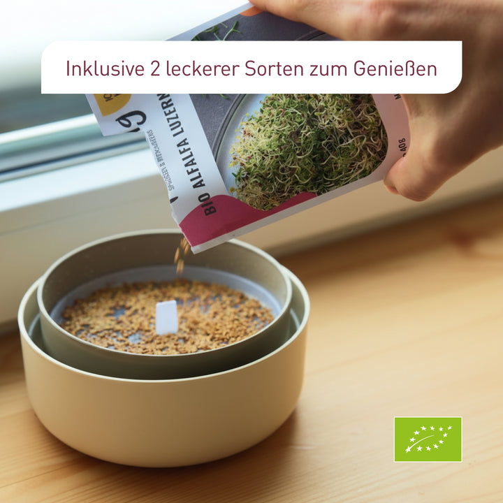 Bio-Sprossen Anzucht-Set (Starter) kaufen