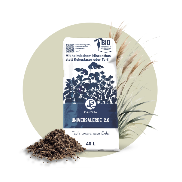 Universalerde 2.0 mit Miscanthus von Plantura