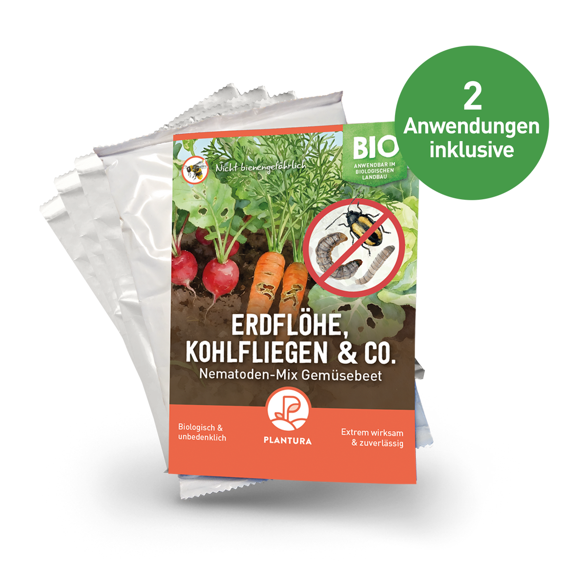 Nematoden-Mix Gemüsebeet - gegen Erdflöhe, Kohlfliegen & Co.