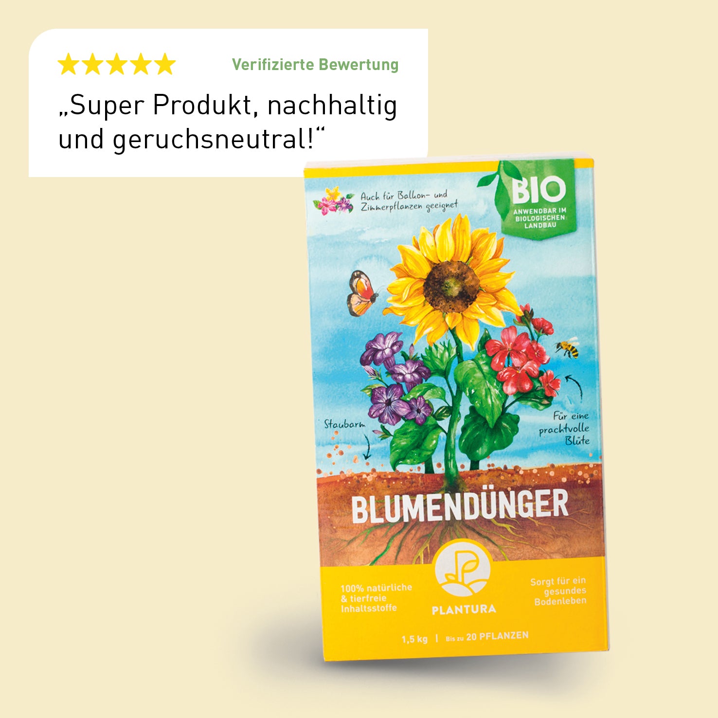 Bewertung für Plantura Blumendünger