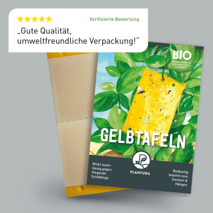 Bewertung der Plantura Gelbtafeln