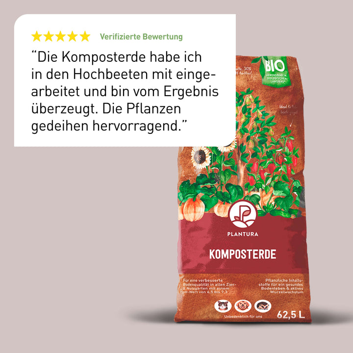 Bewertung der Plantura Bio-Komposterde