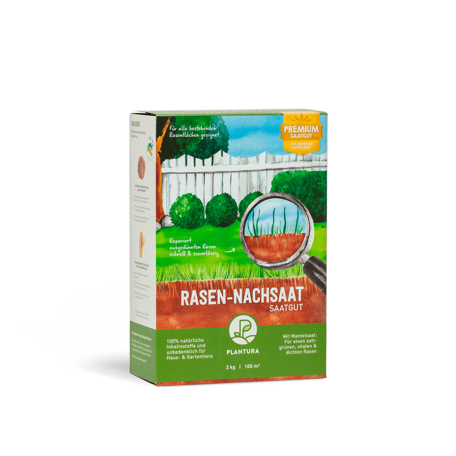 Premium Rasen-Nachsaat 2 kg von Plantura