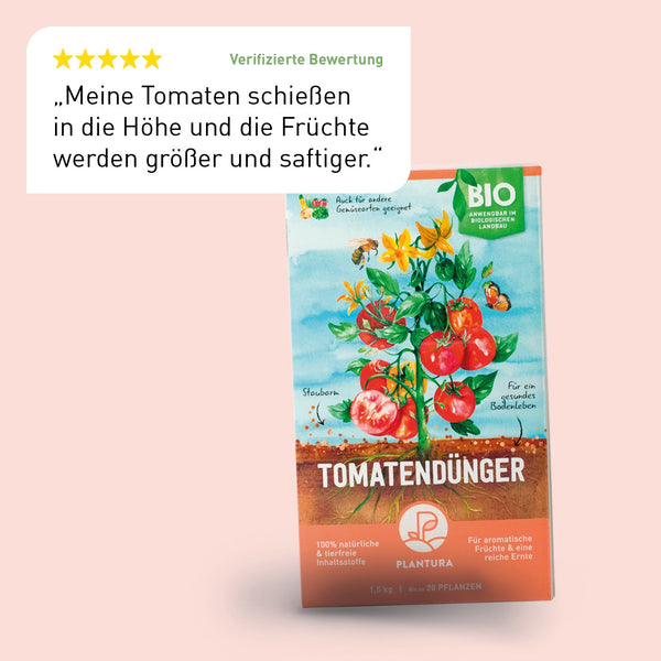 Bewertung des Plantura Bio-Tomatendüngers