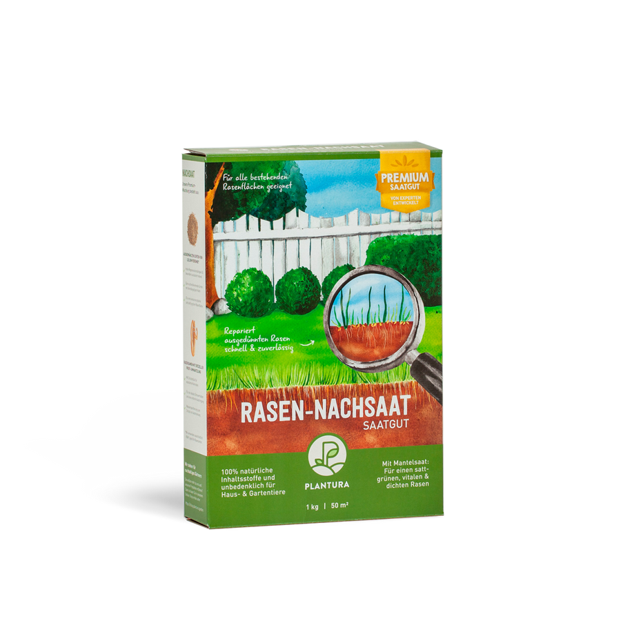 Premium Rasen-Nachsaat 1 kg von Plantura