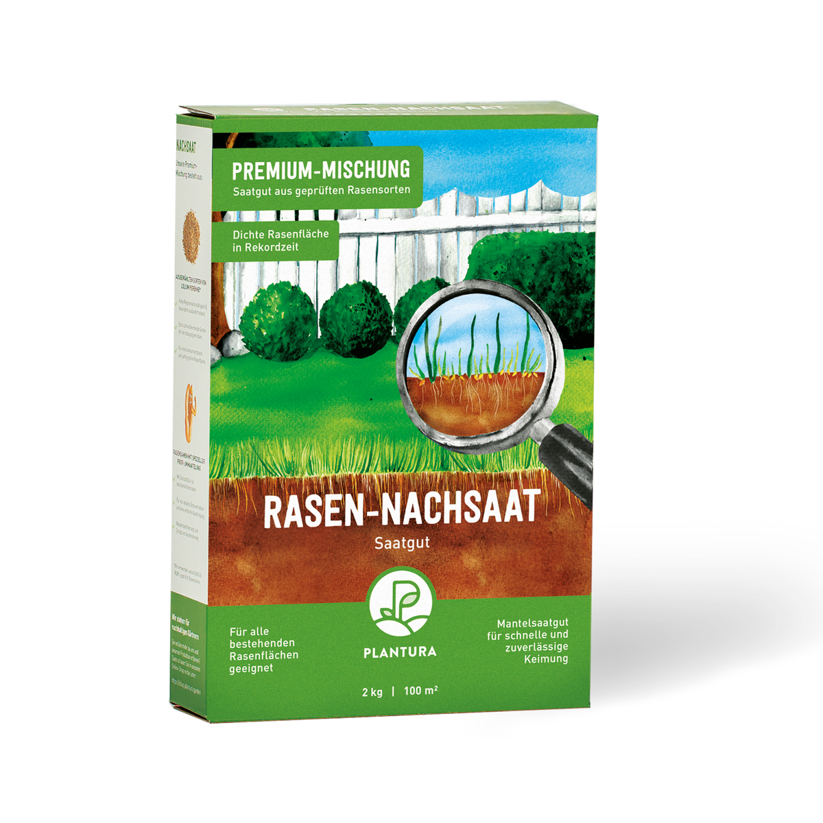 Premium Rasen-Nachsaat 2 kg von Plantura