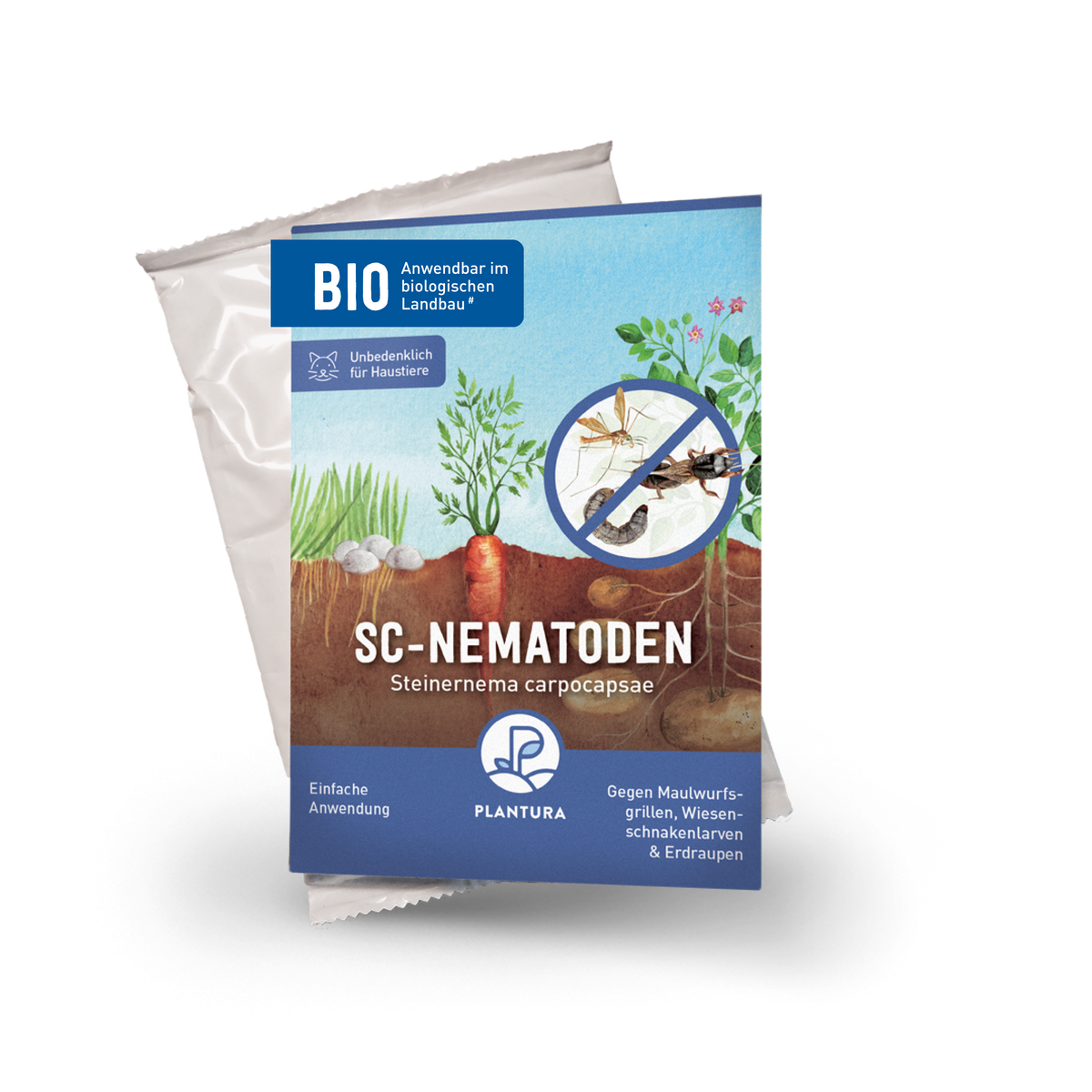 Plantura SC-Nematoden gegen Maulwurfsgrillen