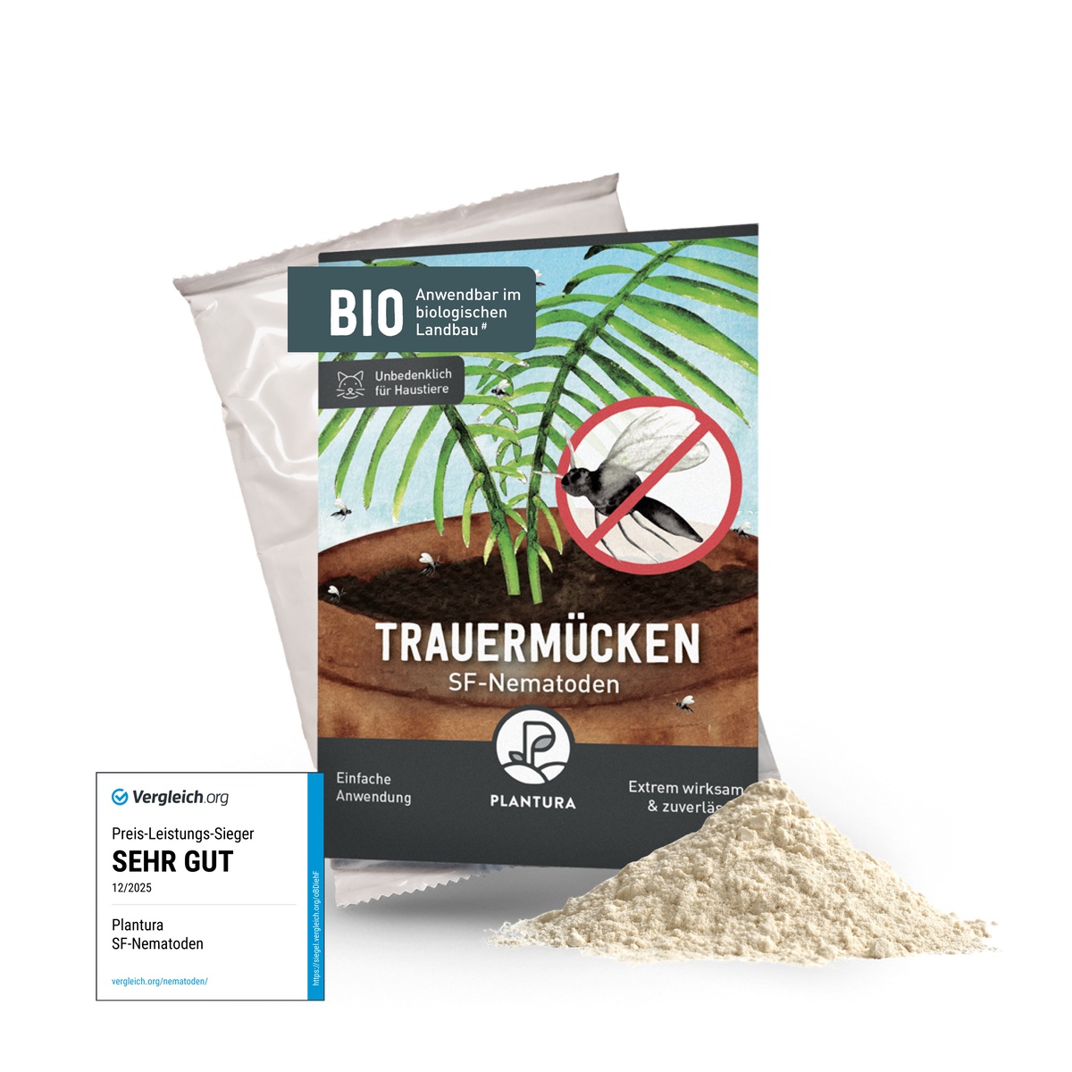 Plantura SF-Nematoden gegen Trauermücken