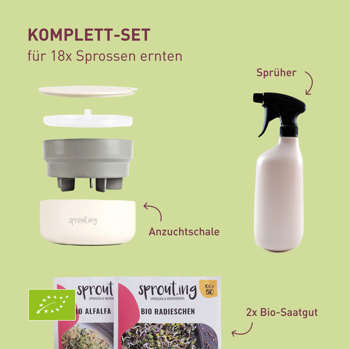 Bio-Sprossen Anzucht-Set (Starter) kaufen