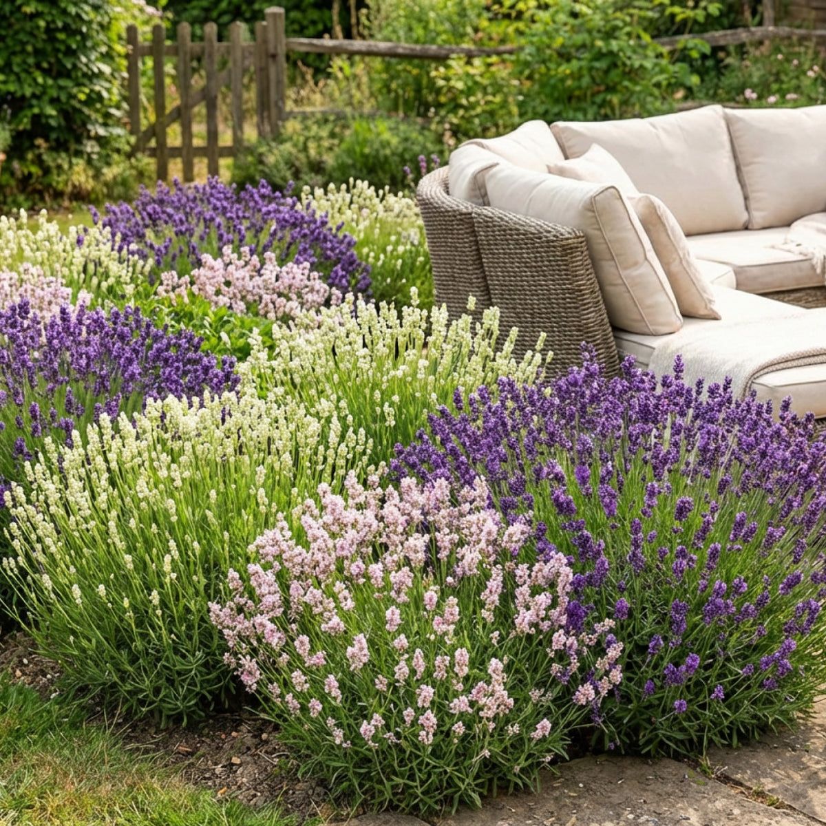 Stauden-Set Lavendel-Mix Dreifarbig (9er Set)