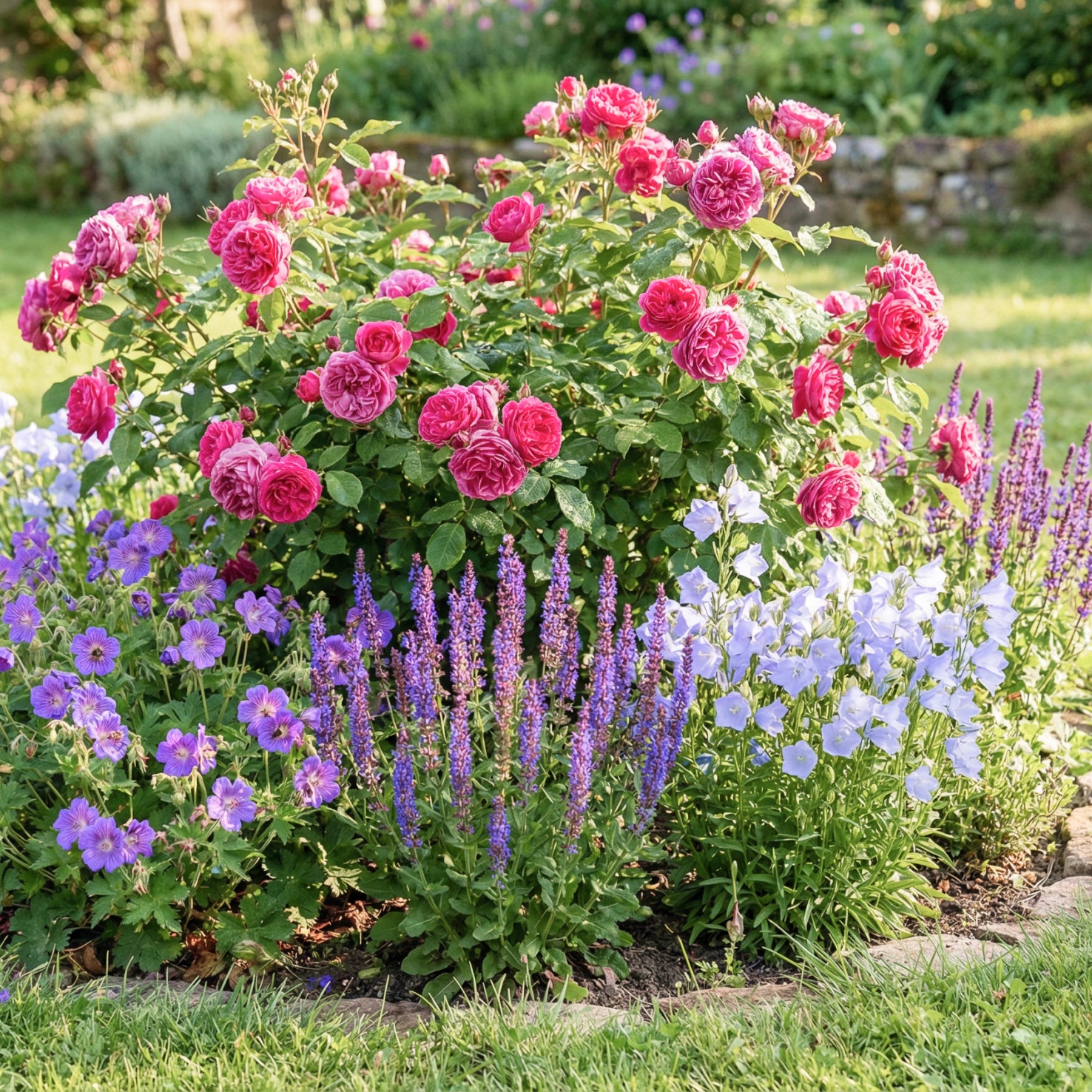 Stauden-Set Rosenbegleiter Violett (3er Set)