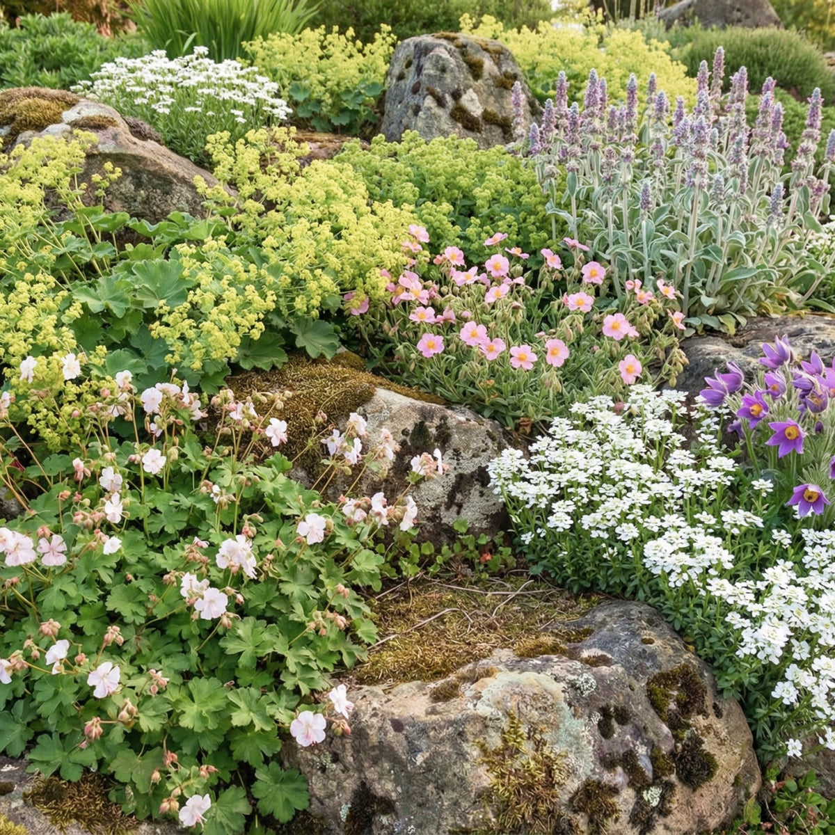 Stauden-Set Steingarten (6er Set)