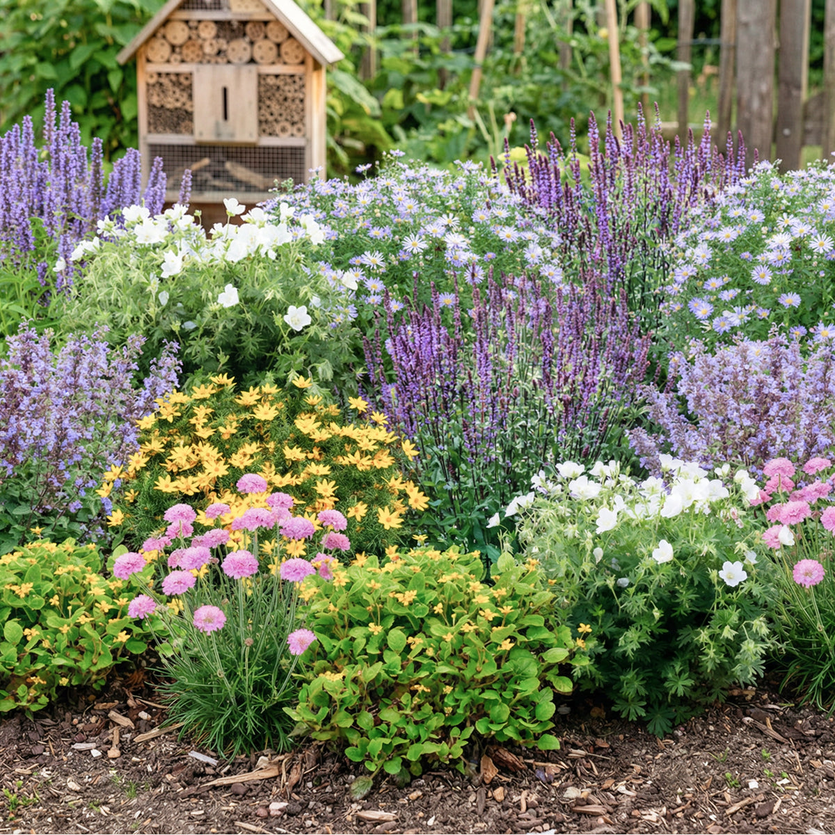 Staudenbeet Bienenweide (14er Set / 3 m²)