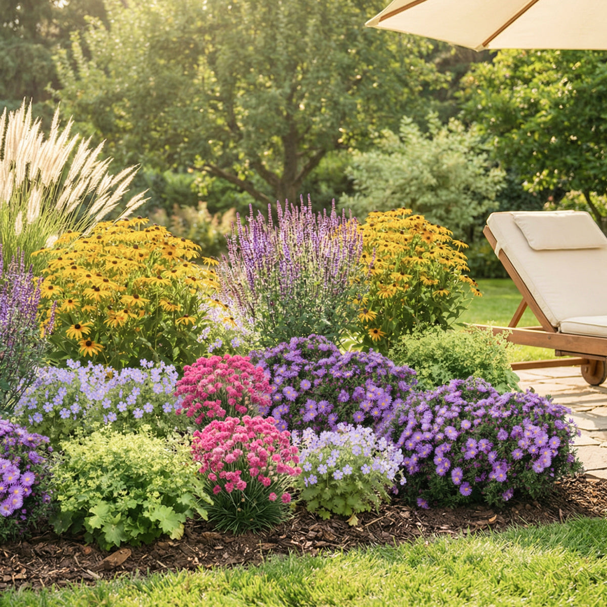 Staudenbeet Pflegeleicht Sonne (15er Set / 3 m²)