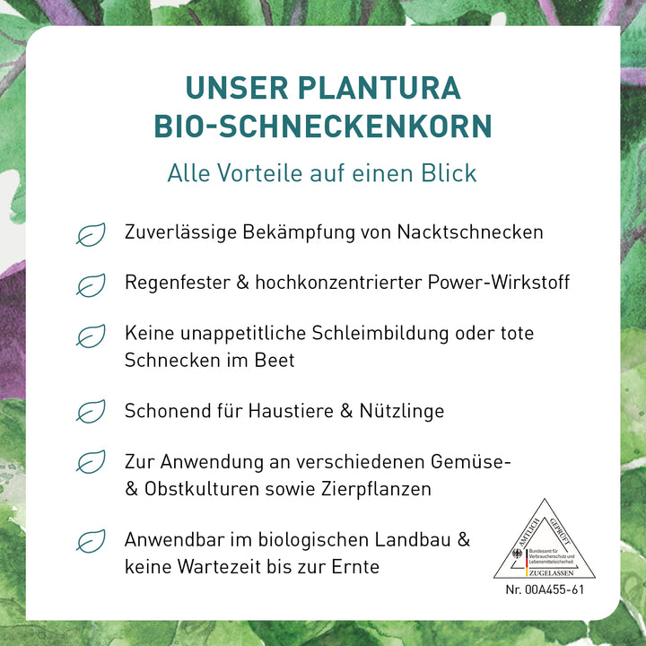 Vorteile des Plantura Bio-Schneckenkorns