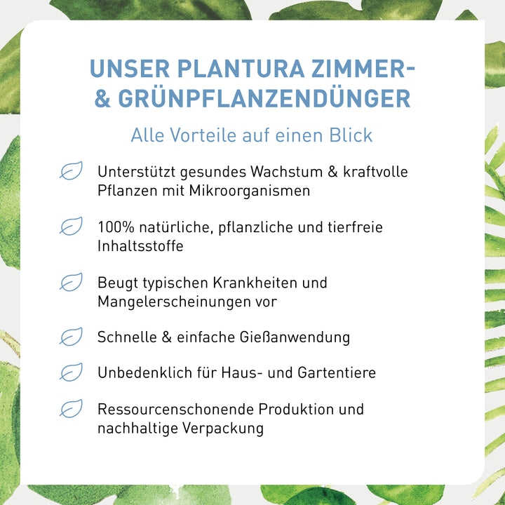 Vorteile Grünpflanzendünger von Plantura