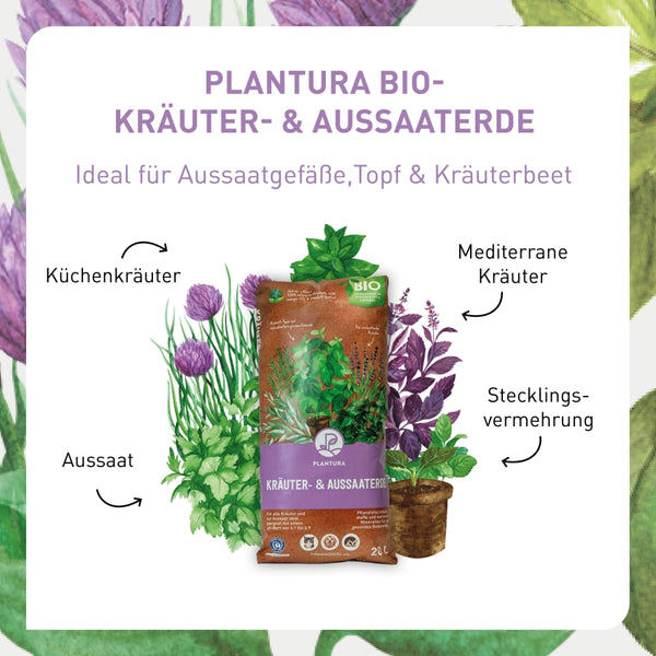Bio-Kräuter- und Anzuchterde von Plantura