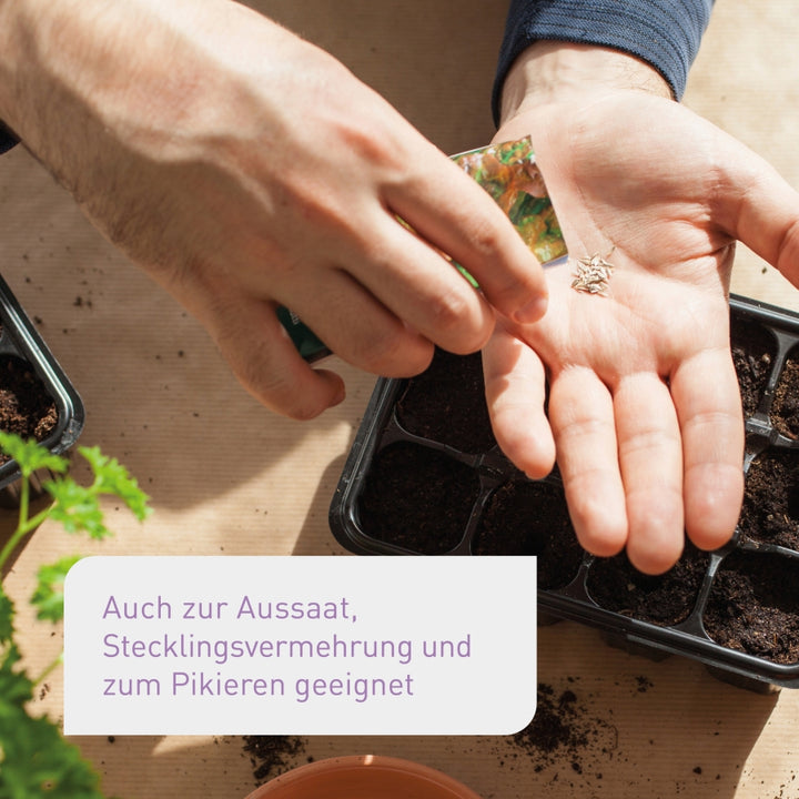 Erde zur Aussaat und zum Pikieren