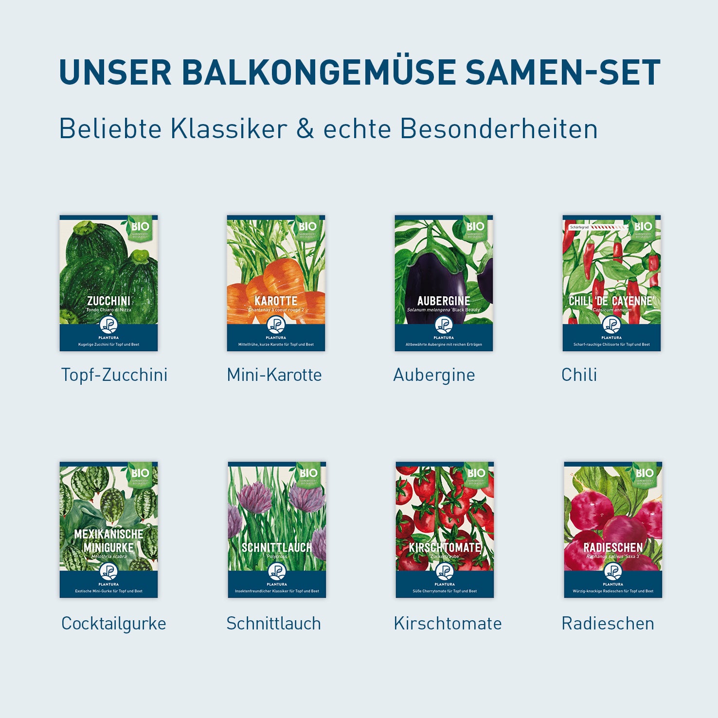 Bio-Balkongemüse Samen-Set kaufen