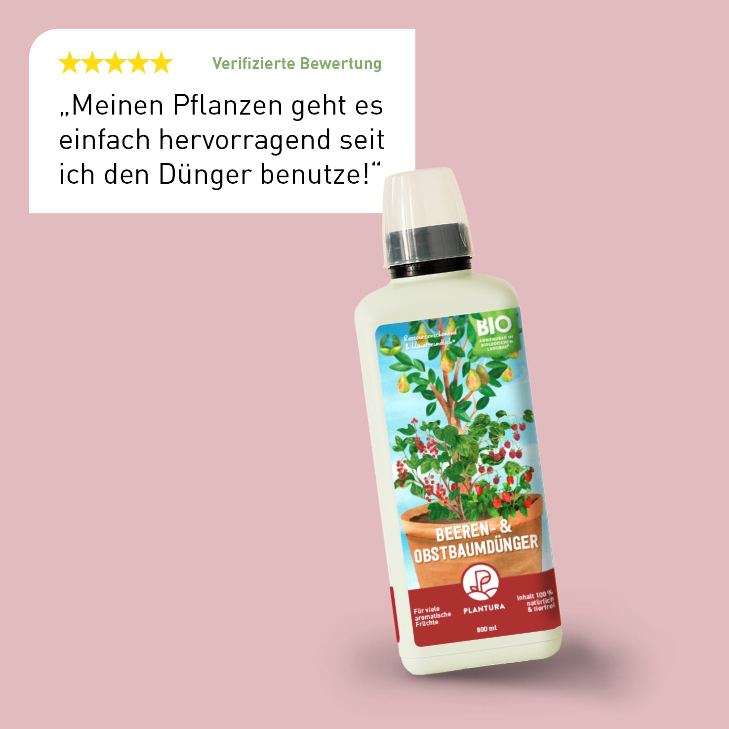 Bewertung des Plantura Obstbaumdüngers
