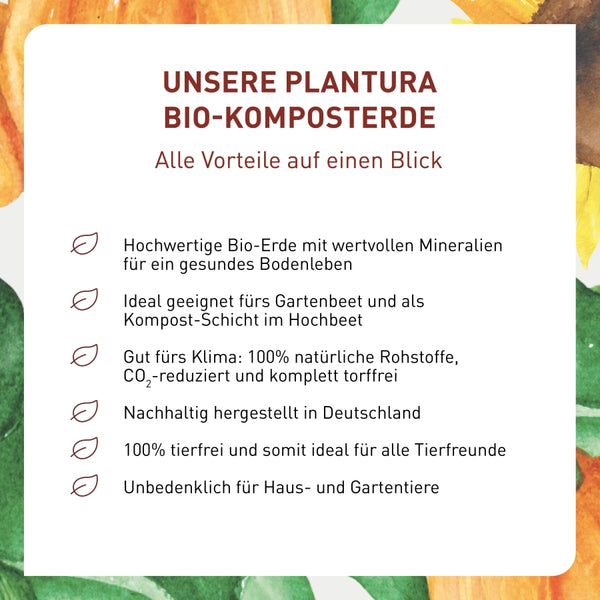 Vorteile der Plantura Bio-Komposterde
