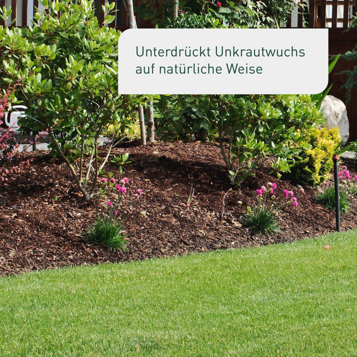 Plantura Pinienmulch gegen Unkrautwuchs