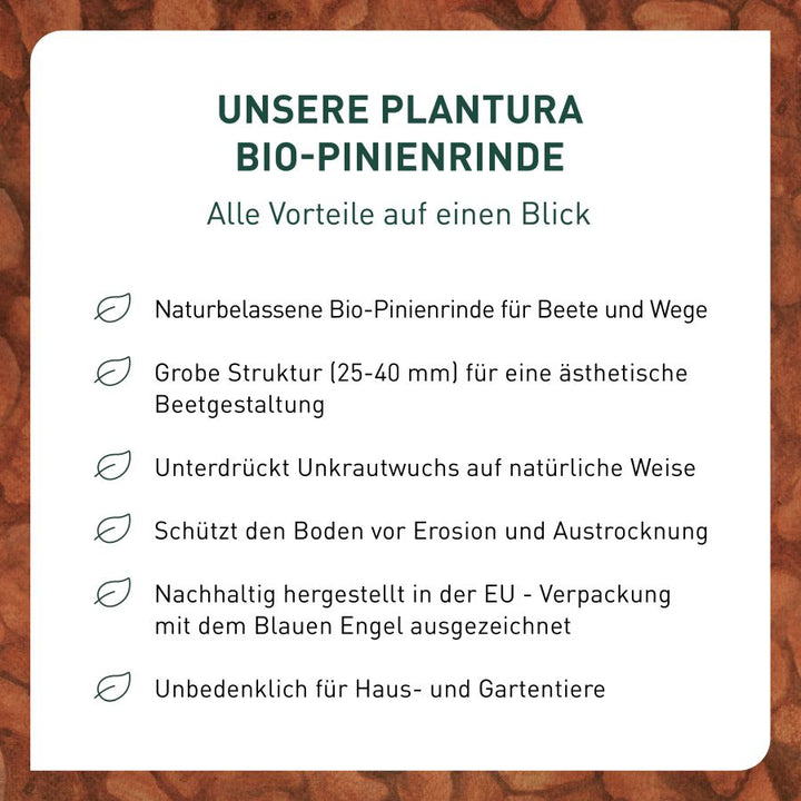 Vorteile Bio-Pinienrinde von Plantura