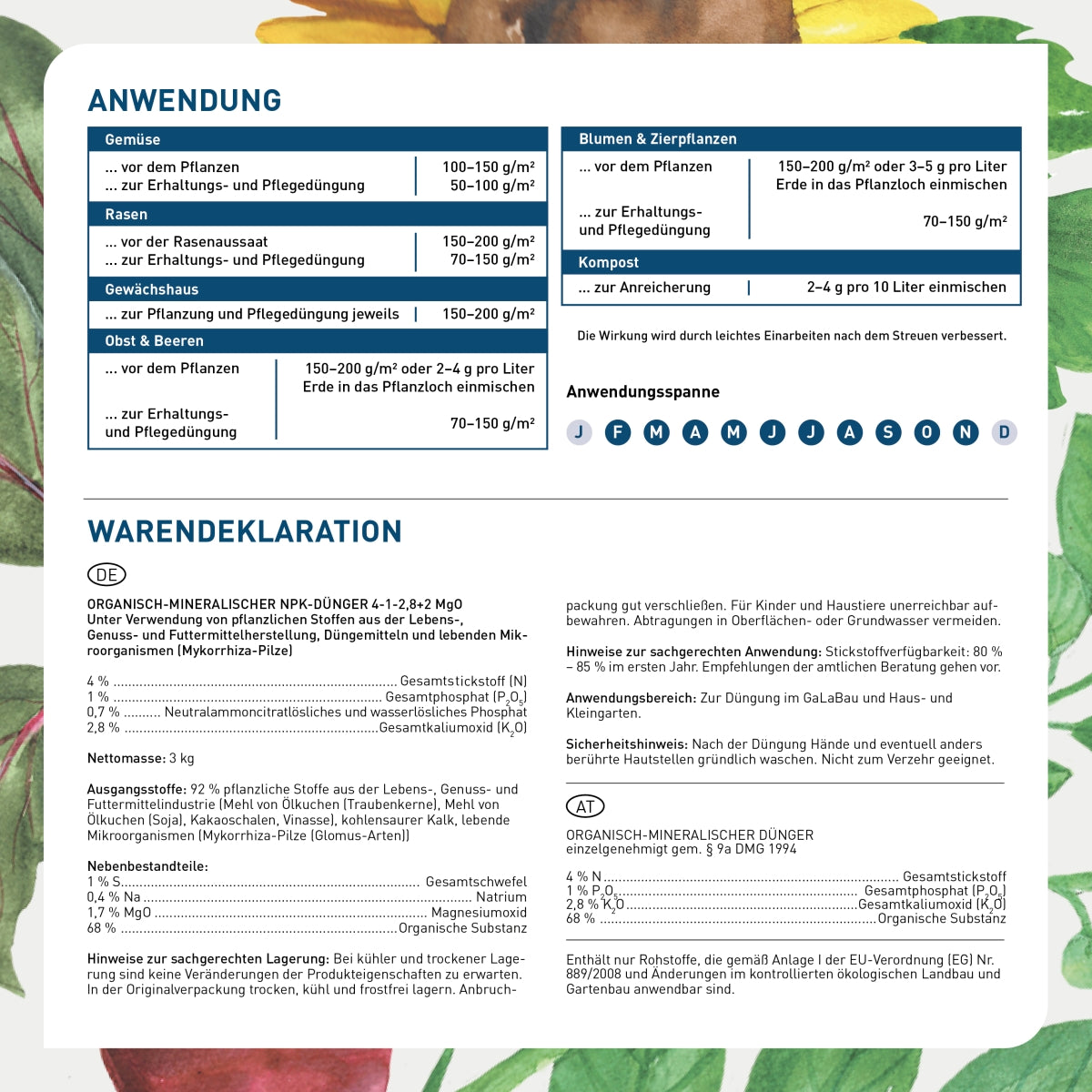 Anwendung Bio-Bodenaktivator von Plantura