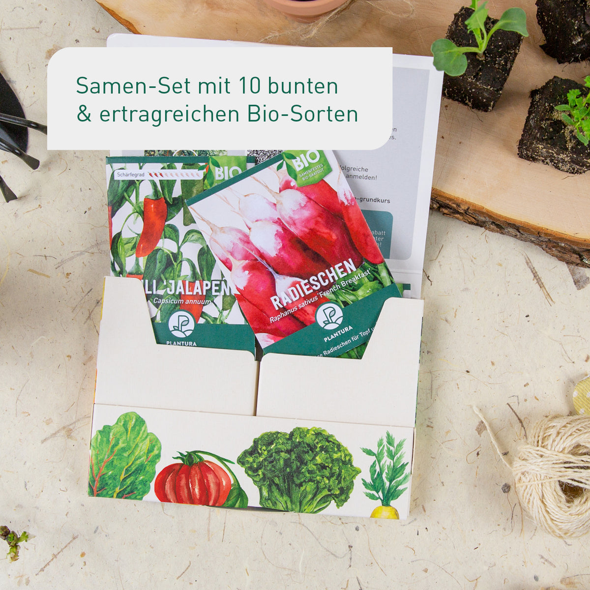 Set zur Aussaat von Gemüse