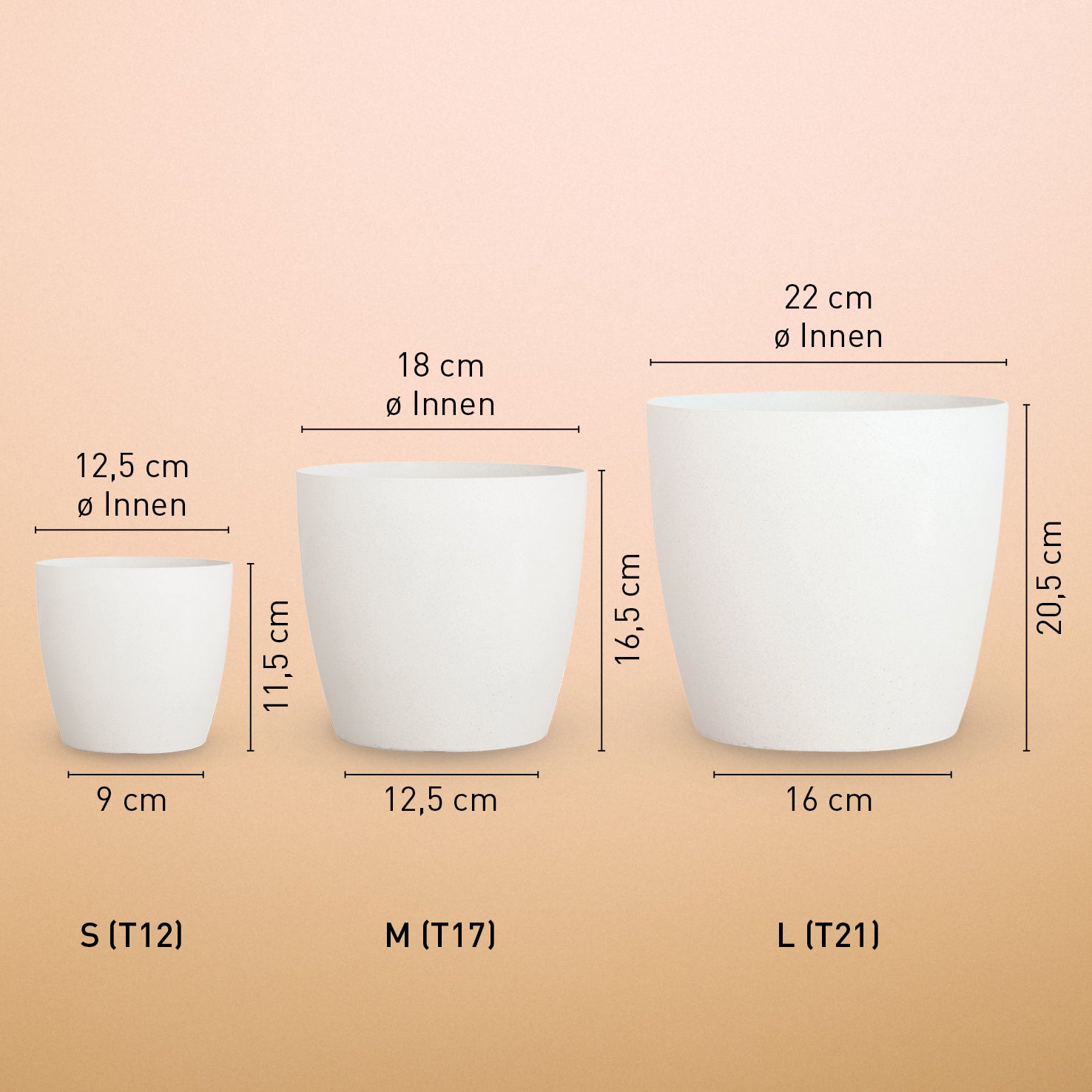 Größe der Natur Übertöpfe für Zimmerpflanzen