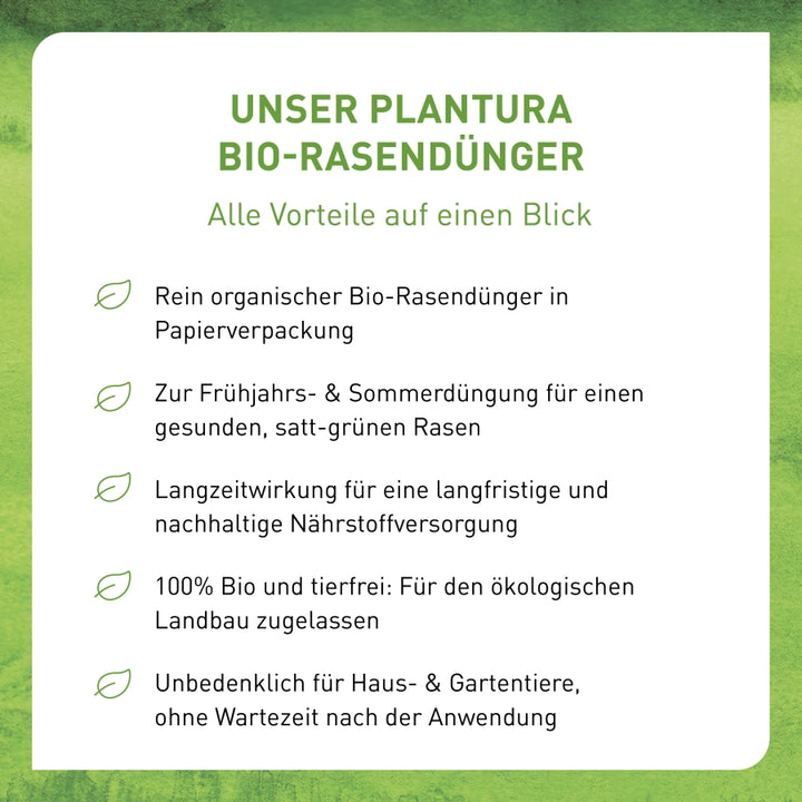 Vorteile des Plantura Rasendüngers
