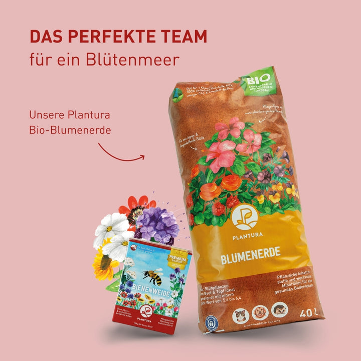 Blumenerde und Bienenweide von Plantura
