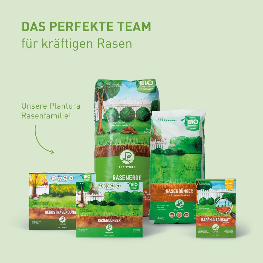 Bio-Rasendünger und Rasenprodukte von Plantura