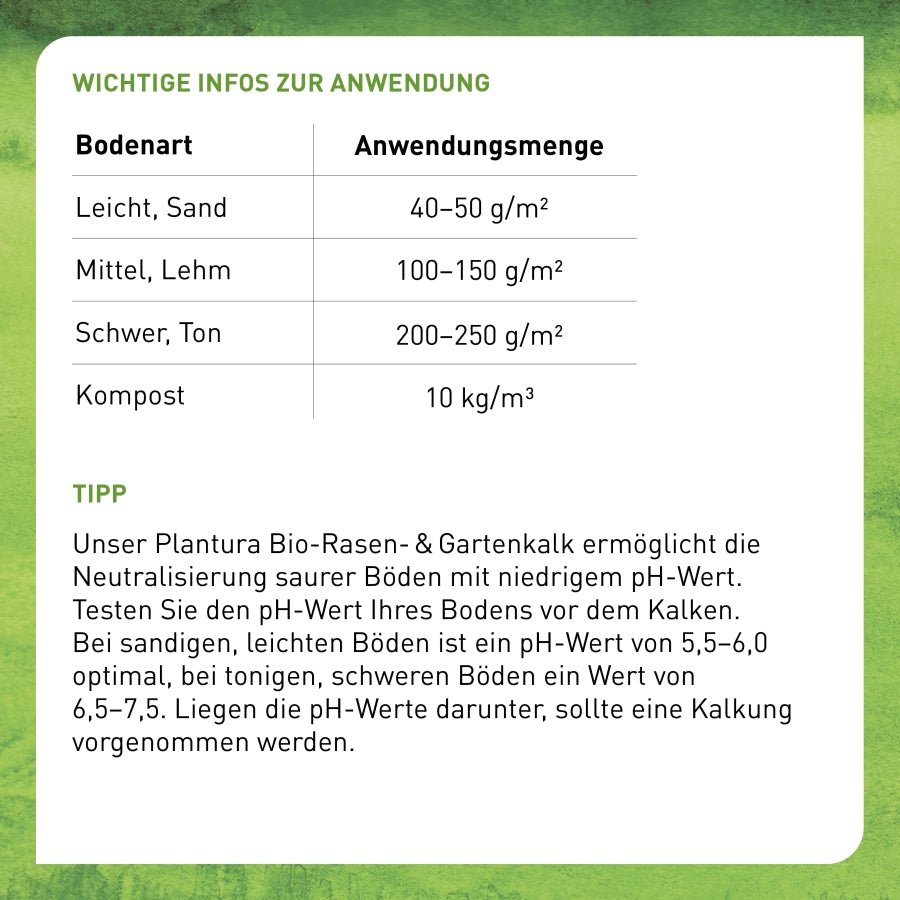 Anleitung zum Rasenkalken