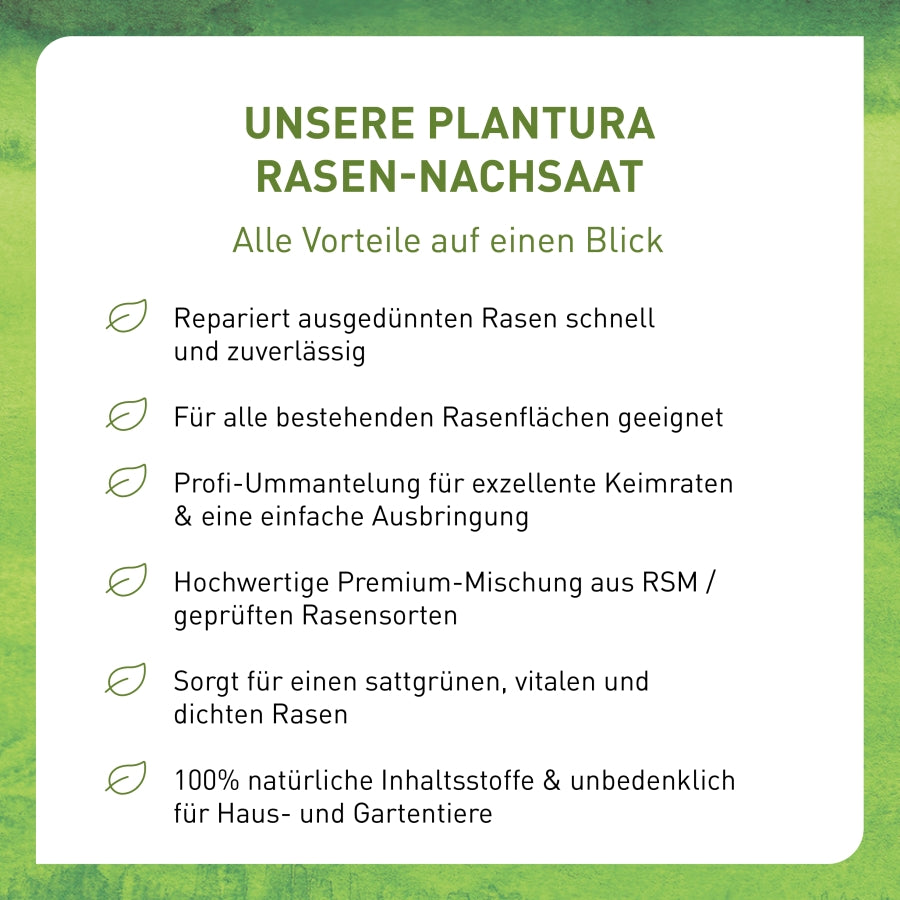 Vorteile Rasen-Nachsaat von Plantura
