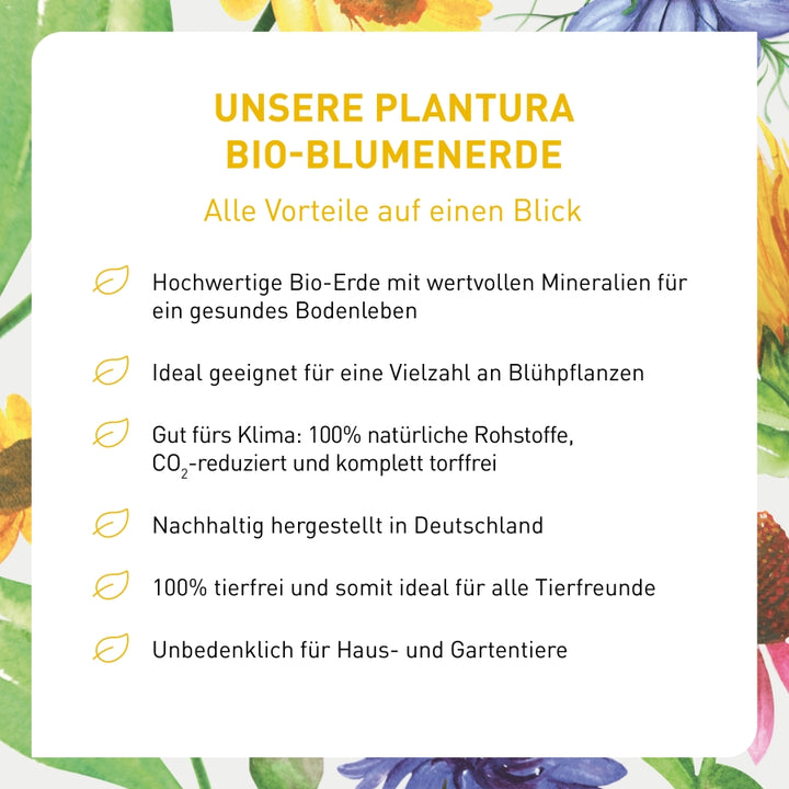 Vorteile torffreie Blumenerde von Plantura