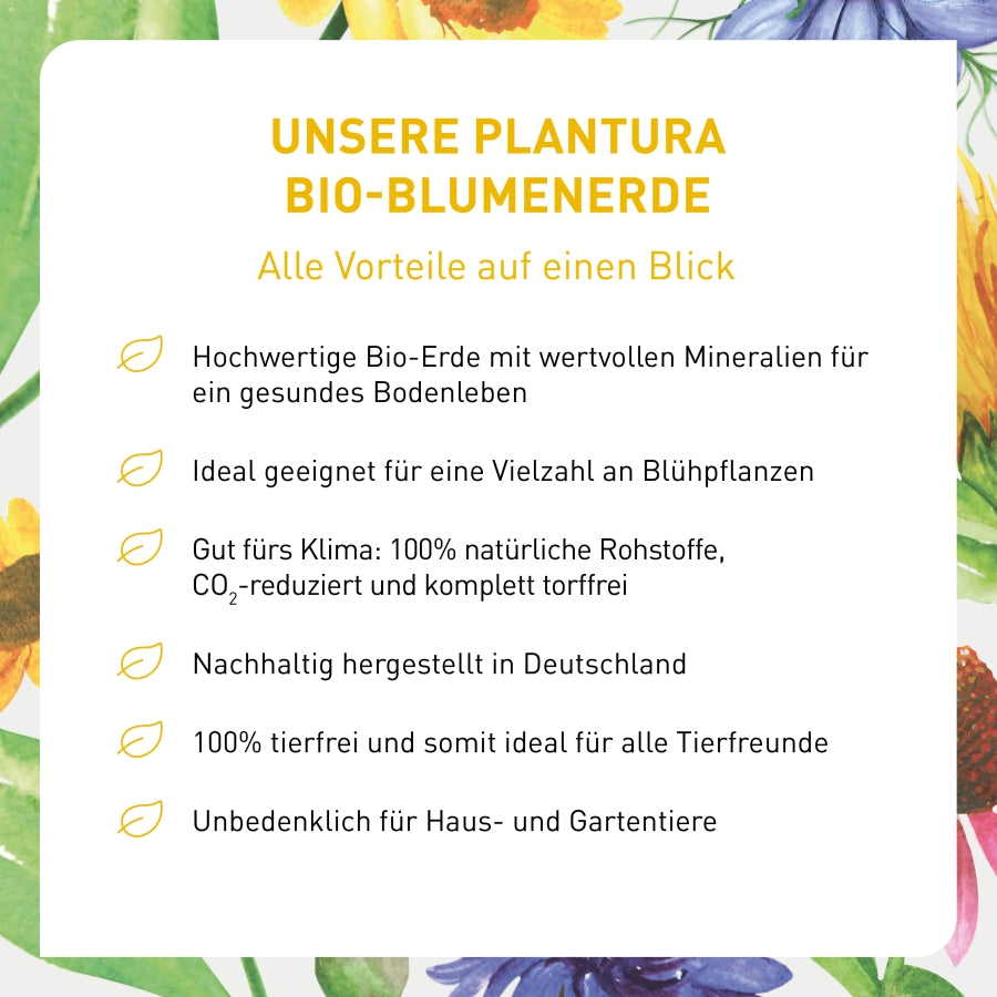Vorteile torffreie Blumenerde von Plantura
