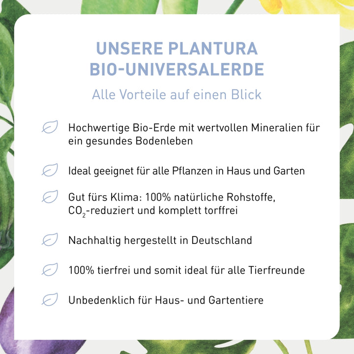 Vorteile torffreie Universalerde von Plantura