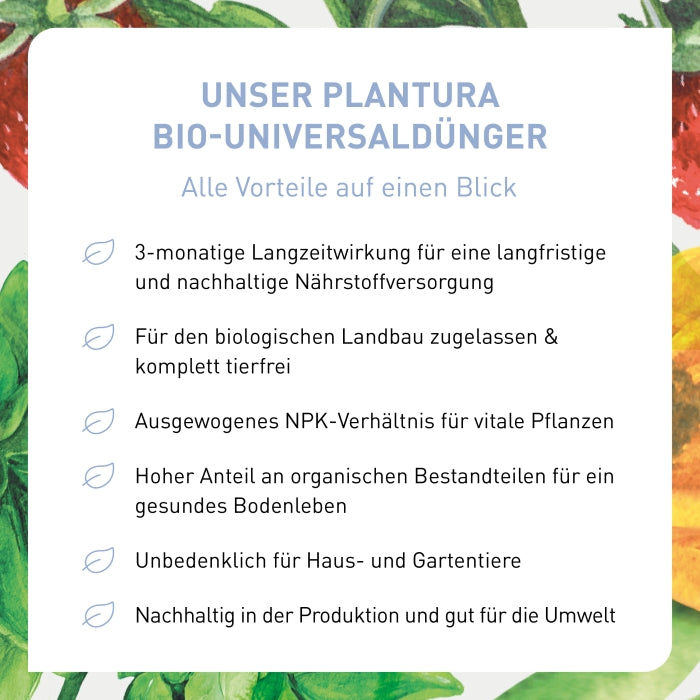 Vorteile Plantura Universaldünger