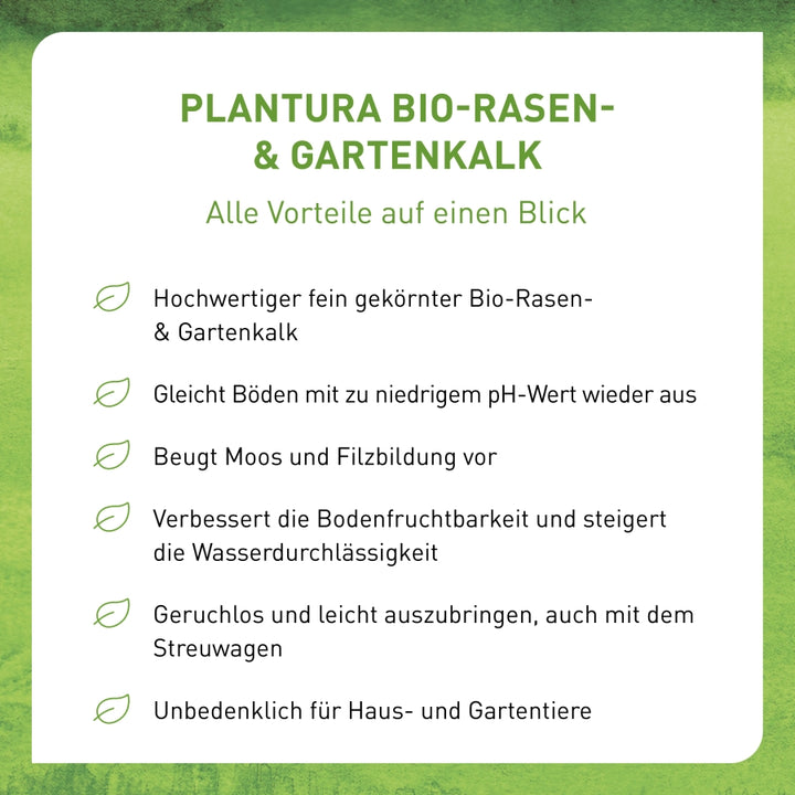 Vorteile Rasen- & Gartenkalk von Plantura