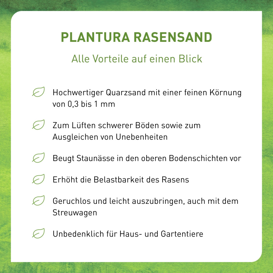 Vorteile Premium-Rasensand von Plantura