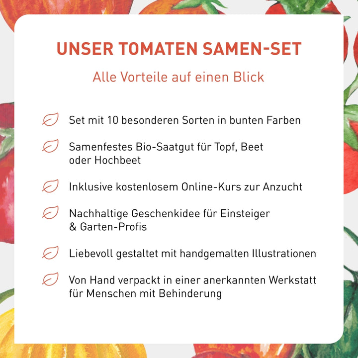 Vorteile des Plantura Tomaten Samen-Sets