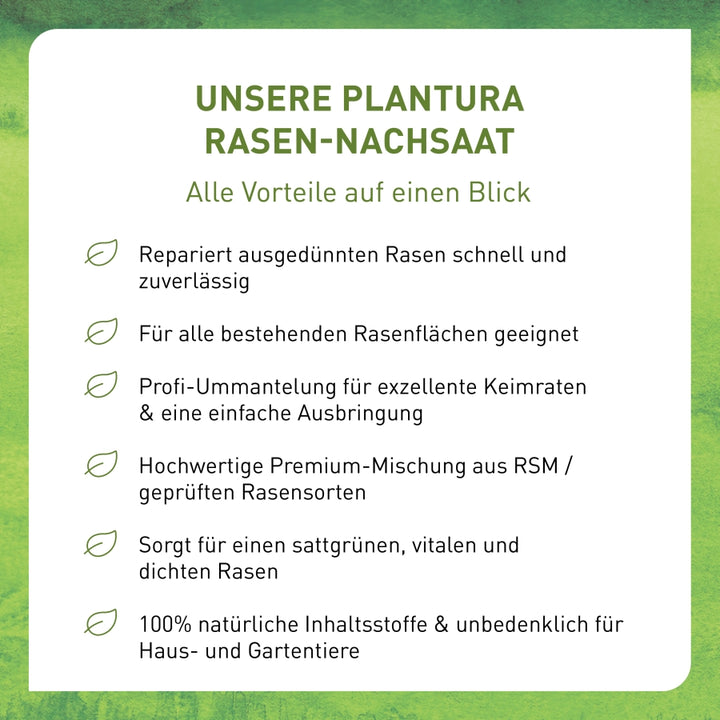Vorteile Rasen-Nachsaat von Plantura