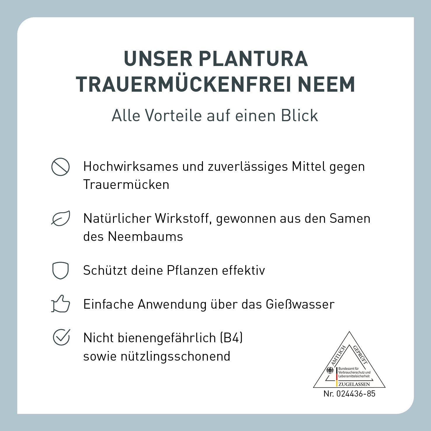 Vorteile natürliches Mittel von Plantura gegen Trauermücken